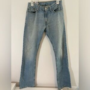 Levi’s 514 Mens W30 L32 Straight Fit Denim Light Blue Jeans Casual Western